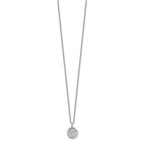 Cheryl M Sterling Silver Rhodium-plated Brilliant-cut Vibrant CZ Circle 18 Inch Necklace