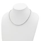 Cheryl M Sterling Silver Rhodium-plated Brilliant-cut CZ 18 Inch Necklace