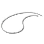 Cheryl M Sterling Silver Rhodium-plated Brilliant-cut CZ 18 Inch Necklace