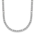 Cheryl M Sterling Silver Rhodium-plated Brilliant-cut CZ 18 Inch Necklace