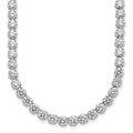 Cheryl M Sterling Silver Rhodium-plated Brilliant-cut CZ 18 Inch Necklace