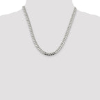 Sterling Silver 7.0mm Polished Domed Curb Chain