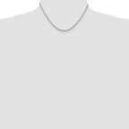 Sterling Silver 1.85mm Diamond-cut Rope Chain