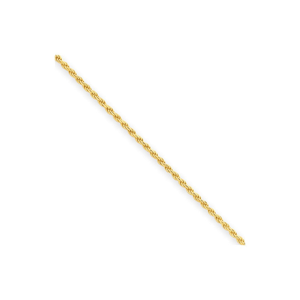 Gold-plated Sterling Silver 1.85mm Diamond-cut Rope Chain