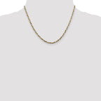 Sterling Silver And Vermeil 2.5mm Diamond-cut Rope Chain