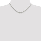Sterling Silver 2.75mm Diamond-cut Spiga Chain