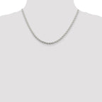 Sterling Silver 3.5mm Diamond-cut Spiga Chain