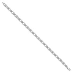 Sterling Silver Rhodium-plated Diam. Bracelet