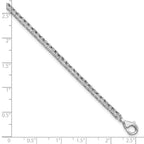 Sterling Silver Rhodium-plated Diam. Tennis Bracelet
