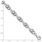 Sterling Silver Rhodium-plated Diam. Bracelet