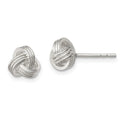 Sterling Silver Polished Fancy Love Knot Post Earrings