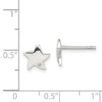 Sterling Silver Diamond Star Post Earrings