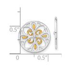 Sterling Silver Gold-tone Earring Enhancers