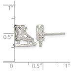 Sterling Silver Ice Skate Mini Earrings