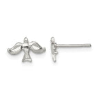 Sterling Silver Dove Mini Earrings