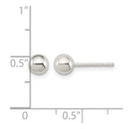 Sterling Silver 5mm Ball Earrings
