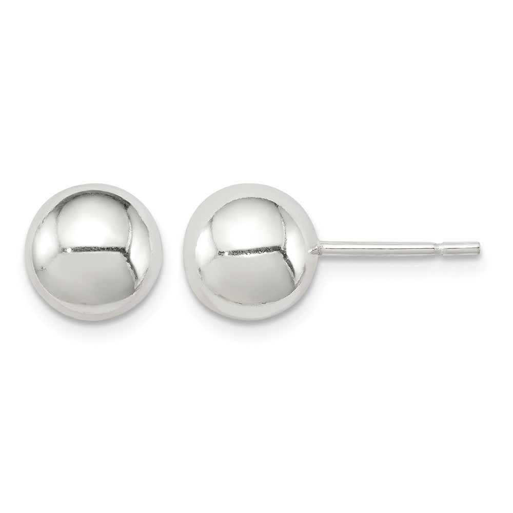 Sterling Silver Polished 8mm Ball Earrings