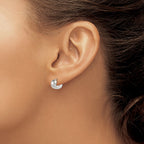 Sterling Silver Hinged Hoop Earrings