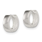 Sterling Silver Hinged Hoop Earrings
