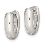 Sterling Silver Oval Hinged Hoop Earrings