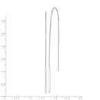 Sterling Silver Polished Bar Threader Earrings