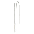 Sterling Silver Polished Bar Threader Earrings