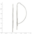 Sterling Silver Polished Multi-Strand Bar Threader Earrings