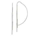 Sterling Silver Polished Multi-Strand Bar Threader Earrings