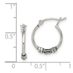 Sterling Silver Round Antiqued Fancy Earrings