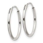 Sterling Silver 1.3mm Hoop Earrings