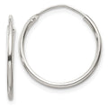 Sterling Silver 1.3mm Hoop Earrings