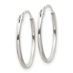 Sterling Silver 1.3mm Hoop Earrings