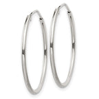 Sterling Silver 1.3mm Hoop Earrings