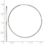 Sterling Silver 1.3mm Hoop Earrings