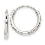 Sterling Silver 2mm Hoop Earrings