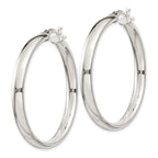 Sterling Silver 5x40mm Hoop Earrings