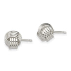 Sterling Silver Love Knot Earrings