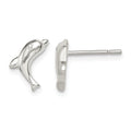 Sterling Silver Polished Dolphin Post Earrings