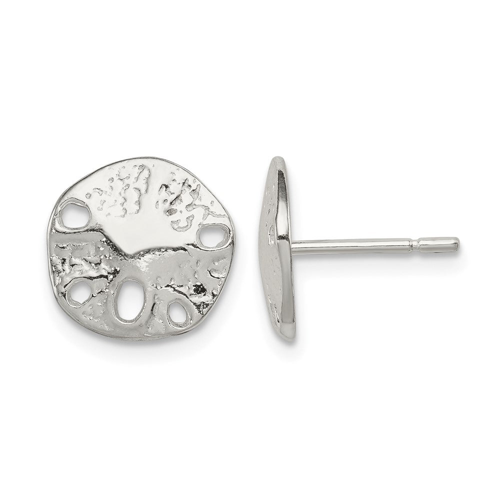 Sterling Silver Sand Dollar Mini Earrings