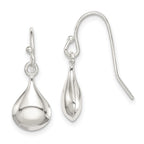 Sterling Silver Shepherd Hook Earrings