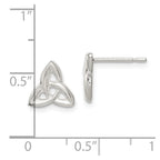 Sterling Silver Trinity Post Earrings