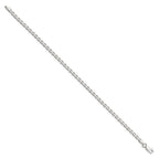 Sterling Silver 3.15mm D/C Flat Anchor Curb Chain