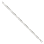 Sterling Silver 4.65mm D/C Flat Anchor Curb Chain