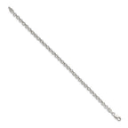 Sterling Silver 4.25mm Semi-solid Rolo Chain