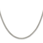 Sterling Silver Polished 3.15mm Curb Chain