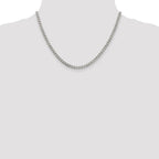 Sterling Silver Polished 3.5mm Curb Chain