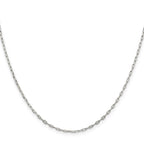 Sterling Silver 1.75mm Elongated Open Link Chain