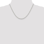 Sterling Silver 3mm Fancy Beaded Chain