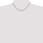 Sterling Silver 2.75mm Oval Fancy Rolo Chain