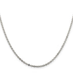 Sterling Silver 2mm Flat Link Cable Chain